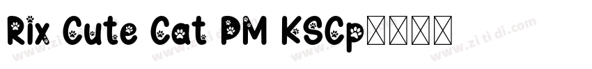 Rix Cute Cat PM KSCp字体转换